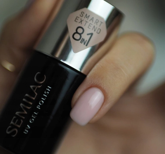 Semilac Smart Extend 8in1 Farbige Hybrid-Basis 803 Delicate Pink 7 ml