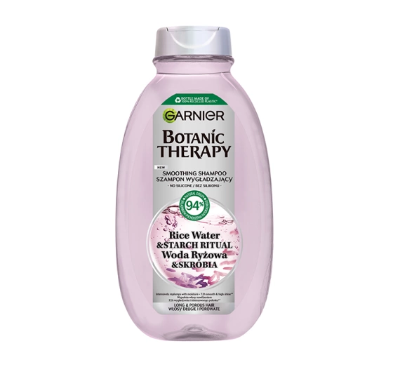 Kliknij na zdjęcie, aby je powiększyć GARNIER BOTANIC THERAPY RICE WATER & STARCH RITUAL SHAMPOO 400ML