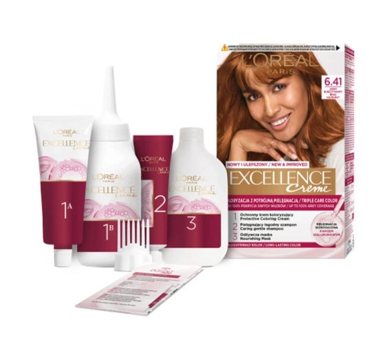 LOREAL EXCELLENCE CREME HAARFARBE 6.41 HAZELNUT