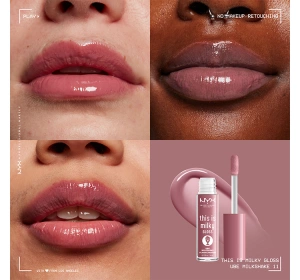 NYX Professional Makeup This Is Milky Lipgloss 11 Ube Milkshake 4 ml