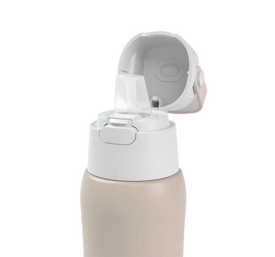 Dafi Solid Steel Cold Thermische Filterflasche mit Aktivkohlefilter 0,5 l Beige