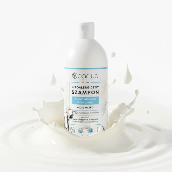 Barwa Kozie Mleko Hypoallergens Shampoo für trockene und atopische Kopfhaut 400 ml