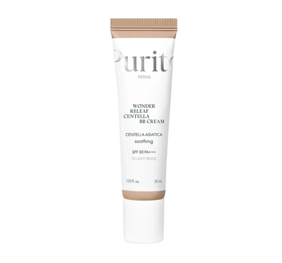Kliknij na zdjęcie, aby je powiększyć PURITO CICA CLEARING BB CREAM SPF38/PA+++ 21 LIGHT BEIGE 30ML