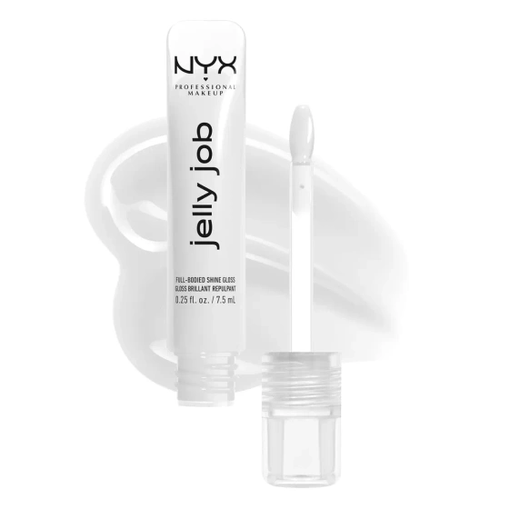 NYX Professional Makeup Jelly Job Lipgloss mit Glass-Effekt 01 Just Jelly 7,5 ml