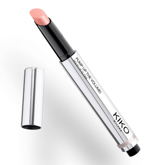 Kliknij na zdjęcie, aby je powiększyć KIKO Milano Pump Up The Volume Solid Lip Gloss – feuchtigkeitsspendender Lipgloss 01 All-City Pink 2 g