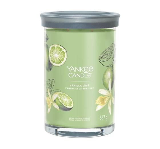 Kliknij na zdjęcie, aby je powiększyć Yankee Candle Signature Tumbler Große Duftkerze Vanilla Lime 567 g