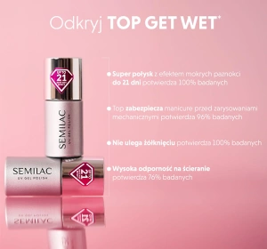 Semilac Top Get Wet Top für UV-Hybridlacke 7 ml