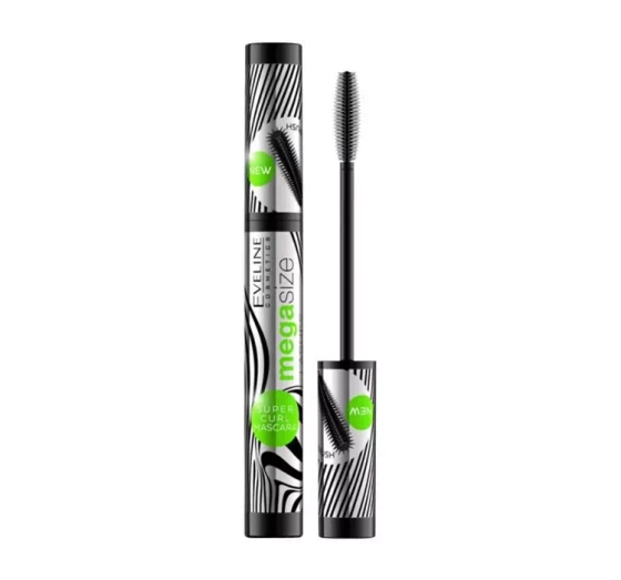 EVELINE MEGA SIZE LASHES SUPER CURL MASCARA BLACK 10ML