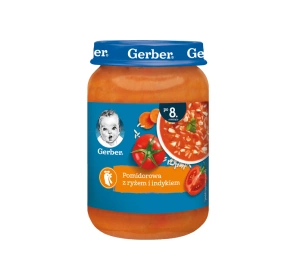 Gerber Tomatensuppe mit Reis und Pute nach dem 8. Monat 190g