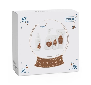 Ziaja Brownie Geschenkset zur Körperpflege Duschgel 160 ml + Schaum 250 ml + Körperspray 100 ml + Handcreme 50 ml