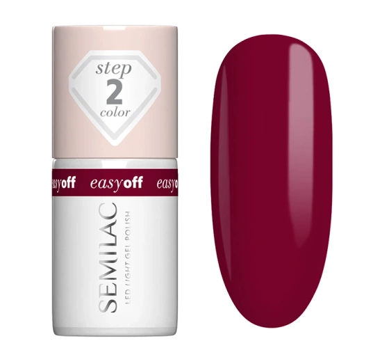 Kliknij na zdjęcie, aby je powiększyć Semilac Easy Off Hybridlack L19 Cherry Coke 7 ml