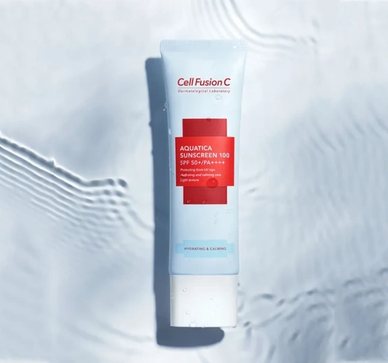 Cell Fusion C Aquatica Sunscreen 100 SPF50+/PA++++ feuchtigkeitsspendende Sonnencreme 50ml