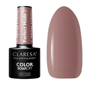 CLARESA SOAK OFF HYBRIDLACK PERFECT NUDE 2 5ML