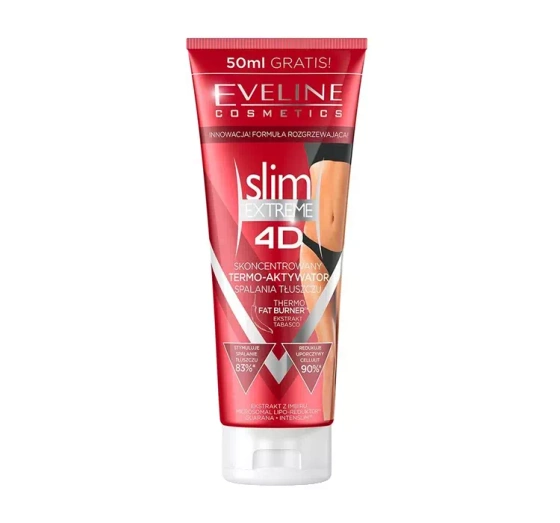 Kliknij na zdjęcie, aby je powiększyć EVELINE SLIM THERMOAKTIVES SERUM ANTI CELLULITE 250 ML