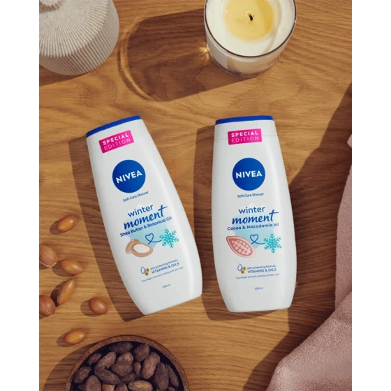 Kliknij na zdjęcie, aby je powiększyć NIVEA Winter Moment Shea Butter&Botanical Oil Cremiges Duschgel 250 ml