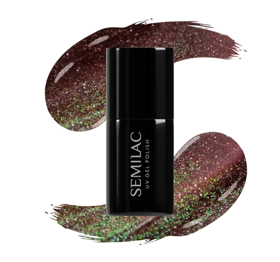 Semilac Galaxy Flash Hybrid-Nagellack 824 Digital Red 7 ml