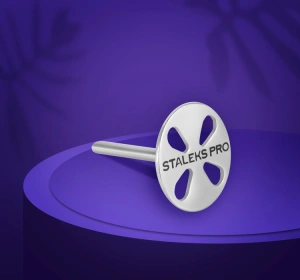 Staleks Pro Pododisc Pediküre-Scheibe + Set austauschbarer Aufsätze L/25 mm 180 grit 5 Stück