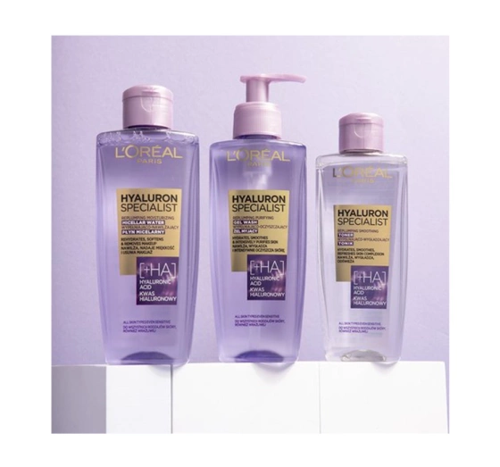 Kliknij na zdjęcie, aby je powiększyć LOREAL HYALURON SPECIALIST TONIKUM ZUM FÜLLEN UND GLÄTTEN 200ML