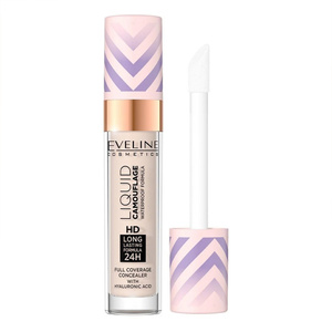 Eveline Cosmetics Liquid Camouflage – wasserfester Concealer mit Hyaluronsäure 01 Light Porcelain 7 ml