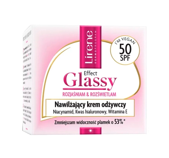 Lirene Effect Glassy Feuchtigkeitsspendend-nährende Creme SPF50 50ml