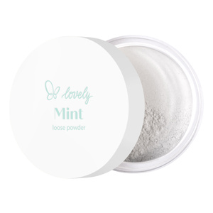 Lovely Mint – transparenter, minzfarbener loser Gesichtspuder, 6 g