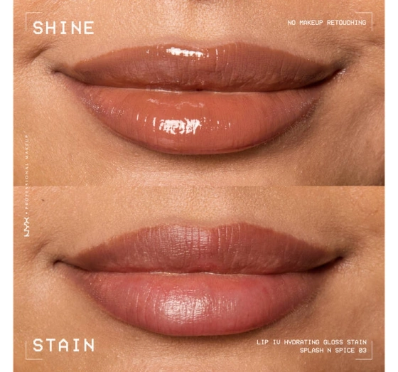 NYX Professional Makeup Lip IV Hydrating Gloss Serum Lip Gloss 03 Splash'n Spice 5 ml