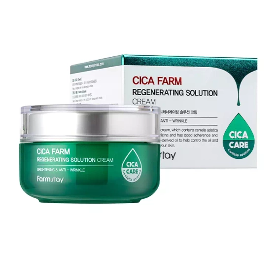 Kliknij na zdjęcie, aby je powiększyć FARMSTAY CICA FARM REGENERATING SOLUTION CREAM REGENERIERENDE GESICHTSCREME 50ML