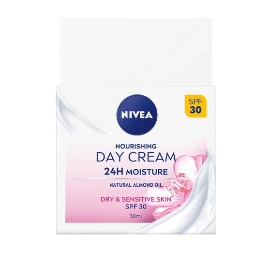 NIVEA 24h Feuchtigkeit Nährende Tagescreme SPF30 50ml