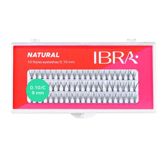 IBRA KÜNSTLICHE WIMPERNBÜSCHEL NATURALS C 9MM