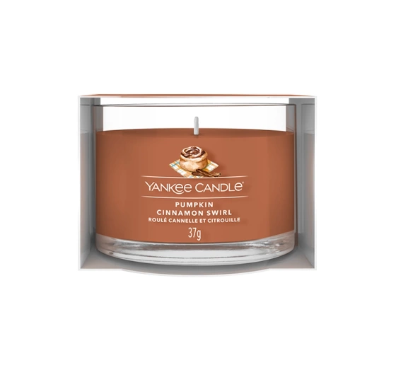 Kliknij na zdjęcie, aby je powiększyć Yankee Candle Mini Duftkerze Pumpkin Cinnamon Swirl 37g