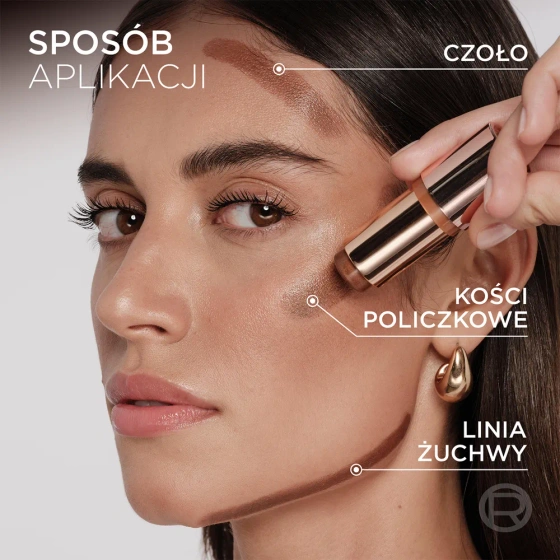 Kliknij na zdjęcie, aby je powiększyć L'Oréal Paris Lumi Bronze Le Stick Soleil – cremig-pudriger Bronzer-Stift für das Gesicht, 110 Toasted Sunlight, 9 g