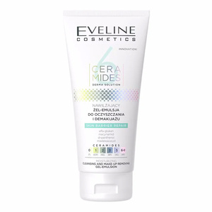 Eveline Cosmetics 6 Ceramides Feuchtigkeitsspendende Gel-Emulsion zur Reinigung und zum Abschminken 150 ml