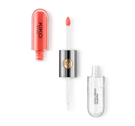 Kliknij na zdjęcie, aby je powiększyć KIKO Milano Unlimited Double Touch Zweiteiliger Flüssiglippenstift 114 Orange Red 2x3ml