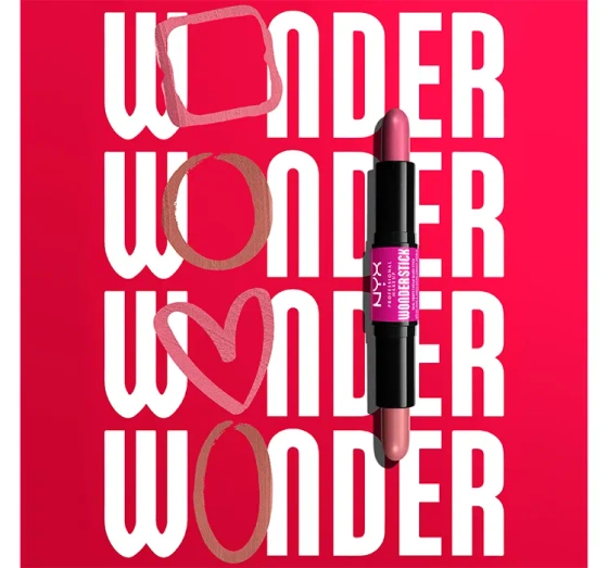 NYX Professional Makeup Wonder Stick doppelseitiges Stift-Rouge 01 Light Peach + Baby Pink 2 x4 g