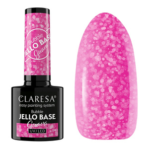 Claresa Bubble Jello Base – Hybrid-Grundierung für die Nägel, Guava, 5 g