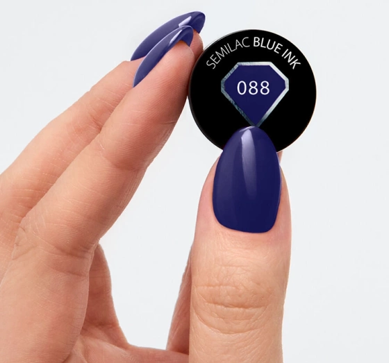 Kliknij na zdjęcie, aby je powiększyć SEMILAC UV HYBRID NAGELLACK BLUE INK 088