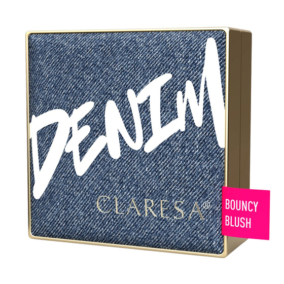 Claresa Denim Rouge „Bouncy“ mit elastischer Formel im Kompaktpuder 02 Electric Coral 10 g