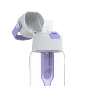 Dafi Solid Filterflasche mit Aktivkohlefilter 0,5 l Violett