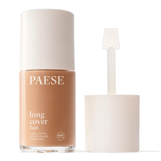 Paese Long Cover Fluid – cremige, deckende Gesichtsgrundierung, neue Formel, 03 Golden Beige, 30 ml
