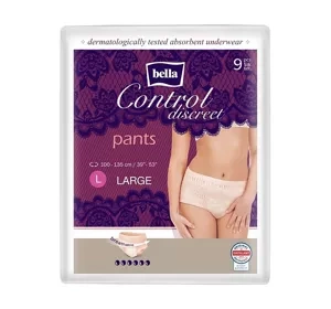 Bella Control Discreet Inkontinenzhosen in Größe L 9 Stück