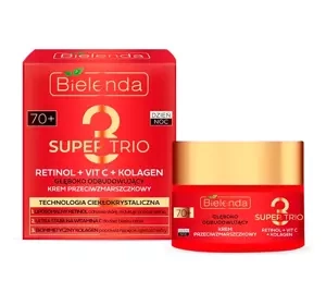 Bielenda Super Trio tiefenregenerierende Anti-Falten-Creme für Tag und Nacht 70+ 50 ml