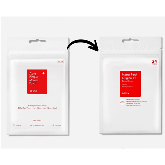 COSRX ACNE PIMPLE MASTER PATCH HEILPFLASTER FÜR SCHÖNHEITSFEHLER 24 STÜCK