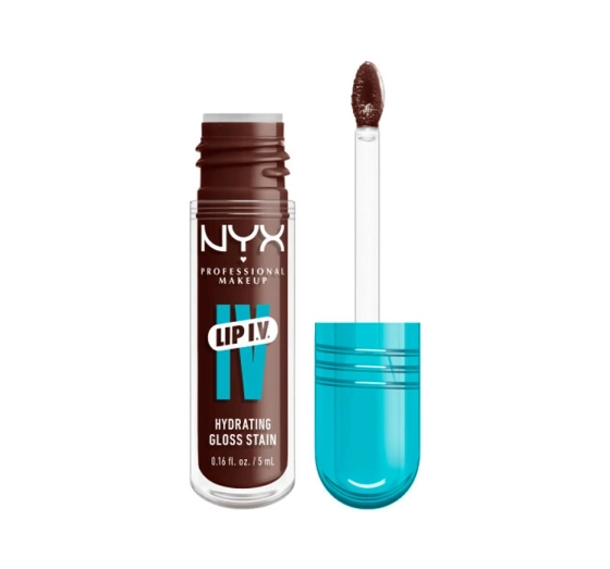 Kliknij na zdjęcie, aby je powiększyć NYX Professional Makeup Lip IV Hydrating Gloss Serum Lip Gloss 05 Mocha Me Wet 5 ml
