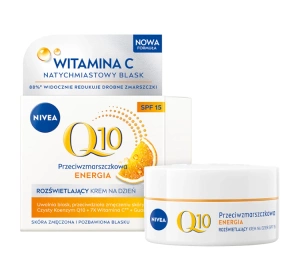 NIVEA Q10 Anti-Falten-Energie – strahlende Tagescreme LSF 15, 50 ml