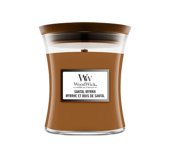 Kliknij na zdjęcie, aby je powiększyć Woodwick Medium Jar Candle Duftkerze Santal Myrrh 275g