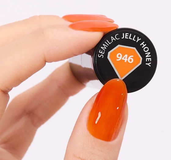 Kliknij na zdjęcie, aby je powiększyć Semilac TrendyLicious Hybrid-Nagellack 946 Jelly Honey 7 ml