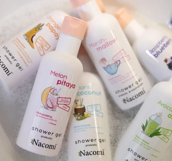 Kliknij na zdjęcie, aby je powiększyć NACOMI PEACH SORBET & LEMON DUSCHGEL 300ML