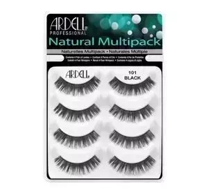 ARDELL NATURAL MULTIPACK 4X WIMPERN 101 DEMI BLACK SCHWARZ