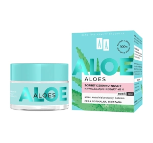 AA ALOES FEUCHTIGKEITSSPENDENDES UND BERUHIGENDES SORBET FÜR TAG UND NACHT 50ML