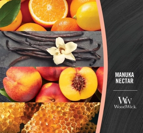 Kliknij na zdjęcie, aby je powiększyć WoodWick Ellipse Candle Duftkerze Manuka Nectar 453,6 g